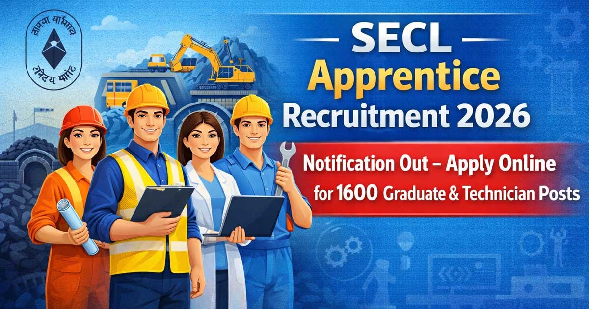 SECL Apprenticeship Vacancy 2026