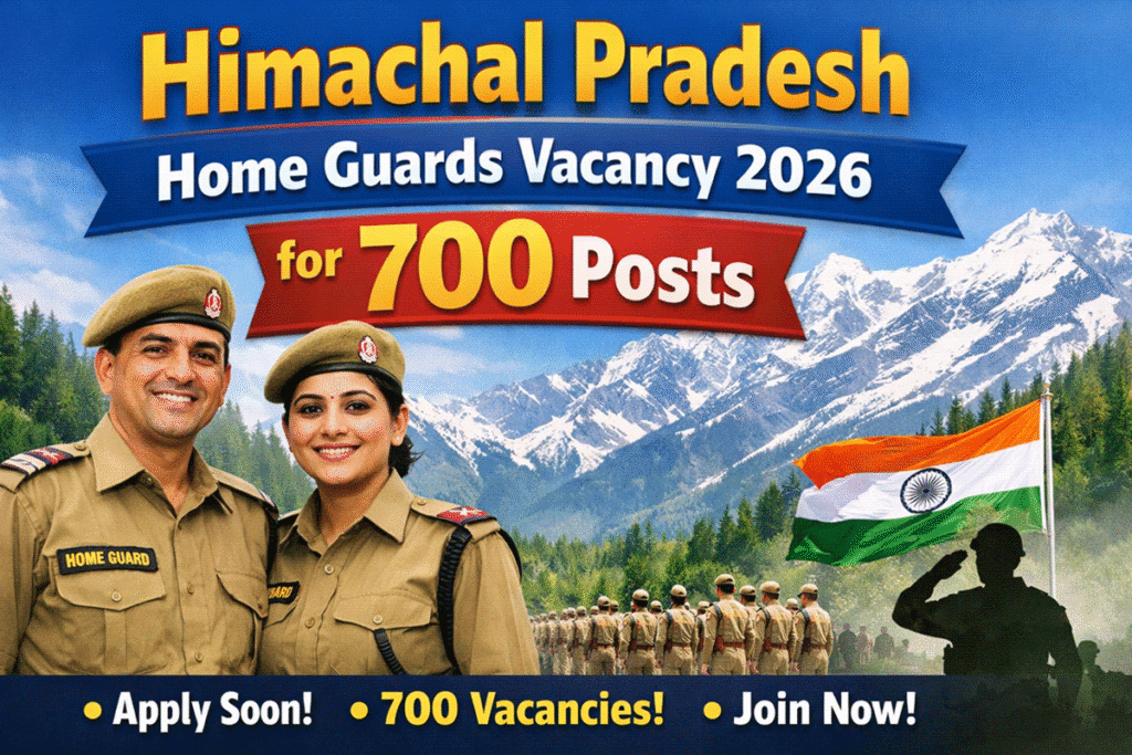 Himachal Pradesh Home Guards Vacancy 2026 for 700 Posts