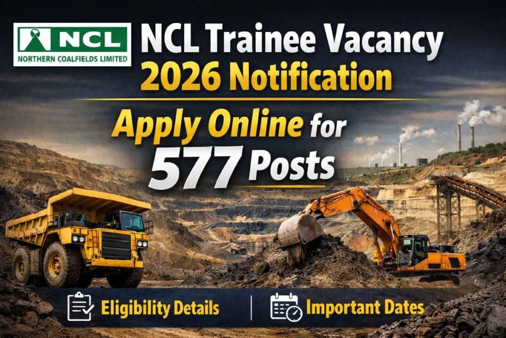 NCL Trainee Vacancy 2026 Notification