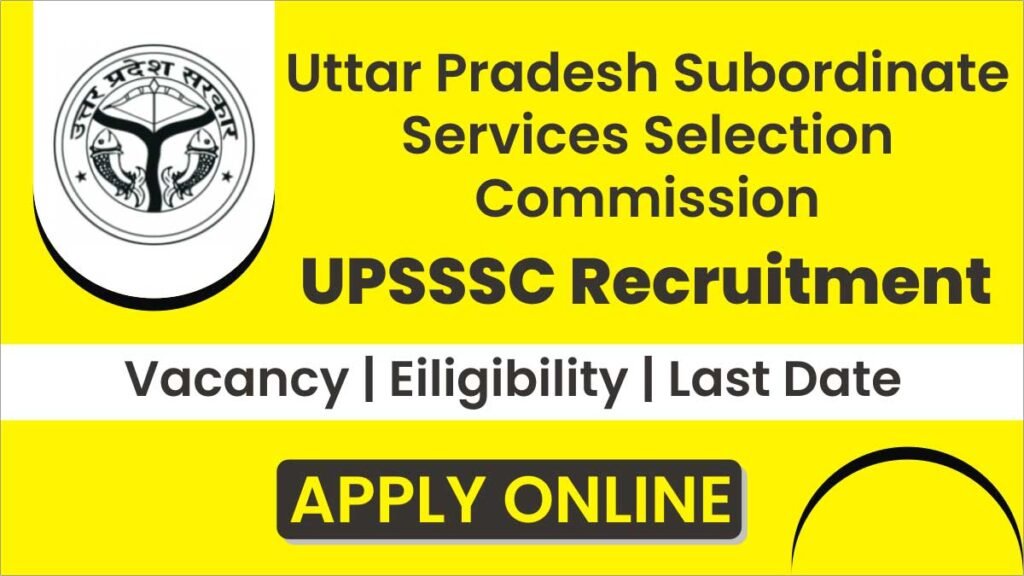 UPSSSC Recruitment 2026 Apply 209 Havaldar Instructor Posts