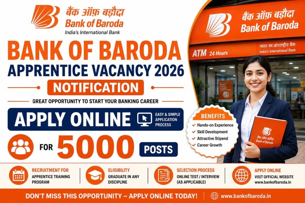 BOB Apprentice Vacancy 2026 Online Application for 5000 Posts