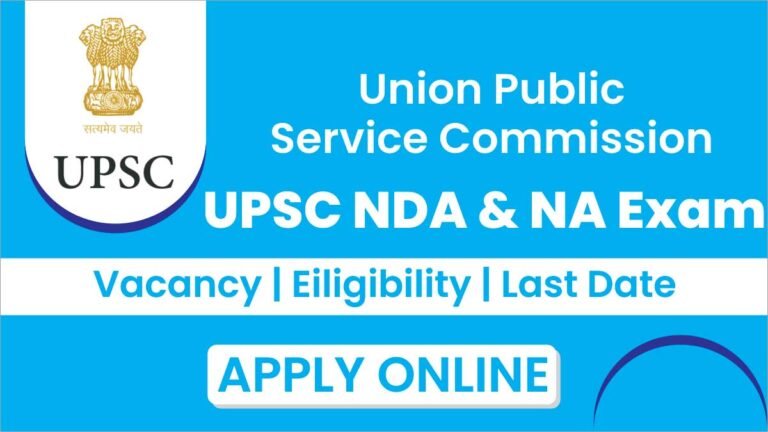 UPSC NDA & NA Exam Notification 2026 – 394 Posts [Online Form]